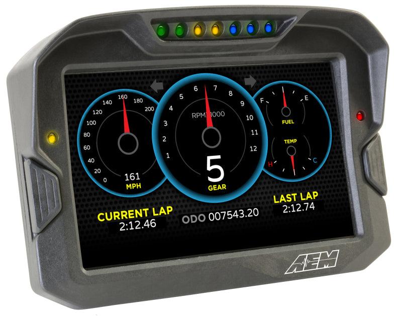 AEM CD-7 Non Logging GPS Enabled Race Dash Carbon Fiber Digital Display w/o VDM (CAN Input Only) - BOLT Motorsports