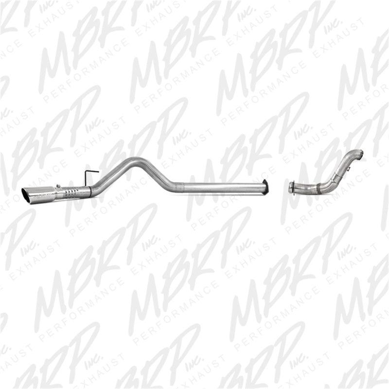 MBRP 11-14 Ford 6.7L F-250/350/450 4in Filter Back Single Side Exit Alum and Down Pipe Exhaust - BOLT Motorsports