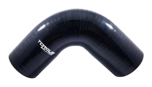 Torque Solution Torque Solution 90 Degree Silicone Elbow: 2.5 inch Black Universal - BoltMotorsports