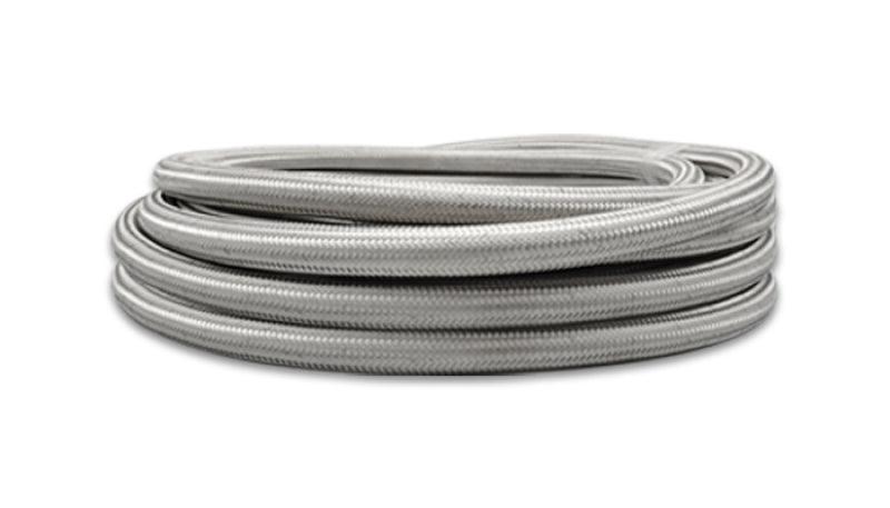 Vibrant SS Braided Flex Hose with PTFE Liner -8 AN (10 foot roll) - BOLT Motorsports